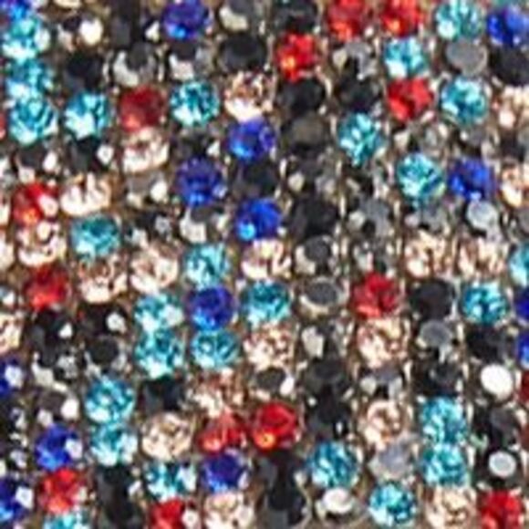 WILD PAIR Womens Beige Rainbow Swirl Pattern Double Band Ginnie Sandals 6.5 M - Picture 4 of 4